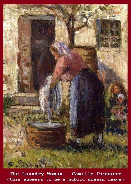Laundry Woman - Pissarro